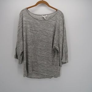 Charming Charlie Long Sleeve Gray Tops Size Medium